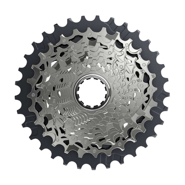 A front product shot of a SRAM Force XG-1270 Cassette
